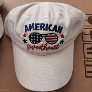 Women's American Sweetheart Embroidered Cap Adjustable